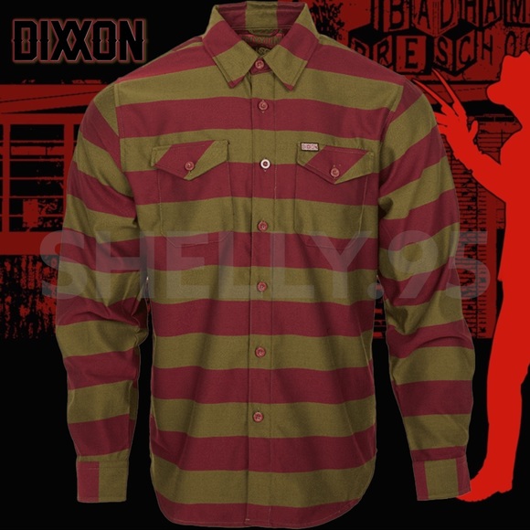 DIXXON Other - Men’s Dixxon Flannel Size Extra Large XL Freddy Krueger Halloween Long Sleeve